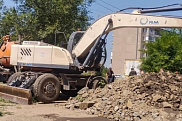 Замена аварийного участка водопровода по улице Жастар, 18-20