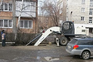 Устранение порыва водопровода диаметром 150мм по адресу ул. Бурова 16.